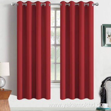 Red Blackout Curtains 63 Inch Long